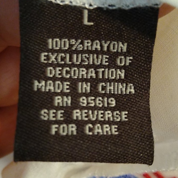 NWOT Fever Embroidered Blouse, Size L - Picture 10 of 10